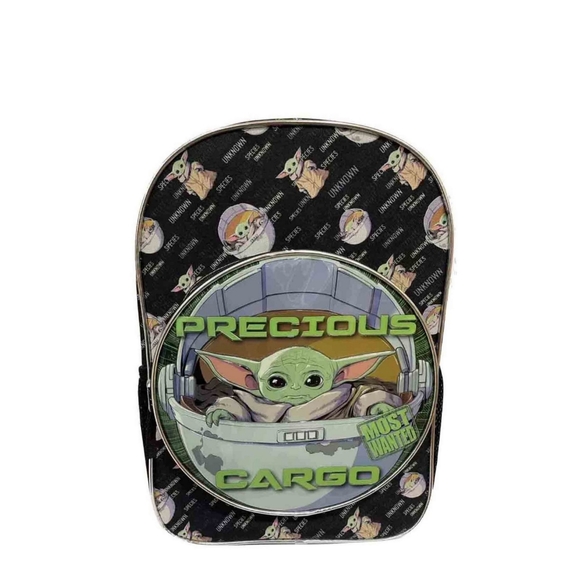 Disney Other - NEW Star Wars "the Mandalorian the Child" Black Backpack